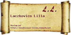 Laczkovics Lilla névjegykártya