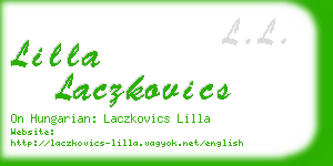 lilla laczkovics business card